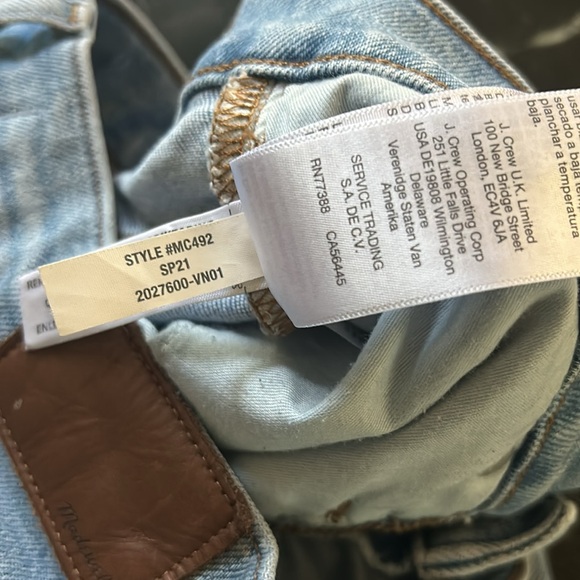Madewell The Perfect Vintage Jeans Light Wash 27 Distressed Stretch - Picture 8 of 11